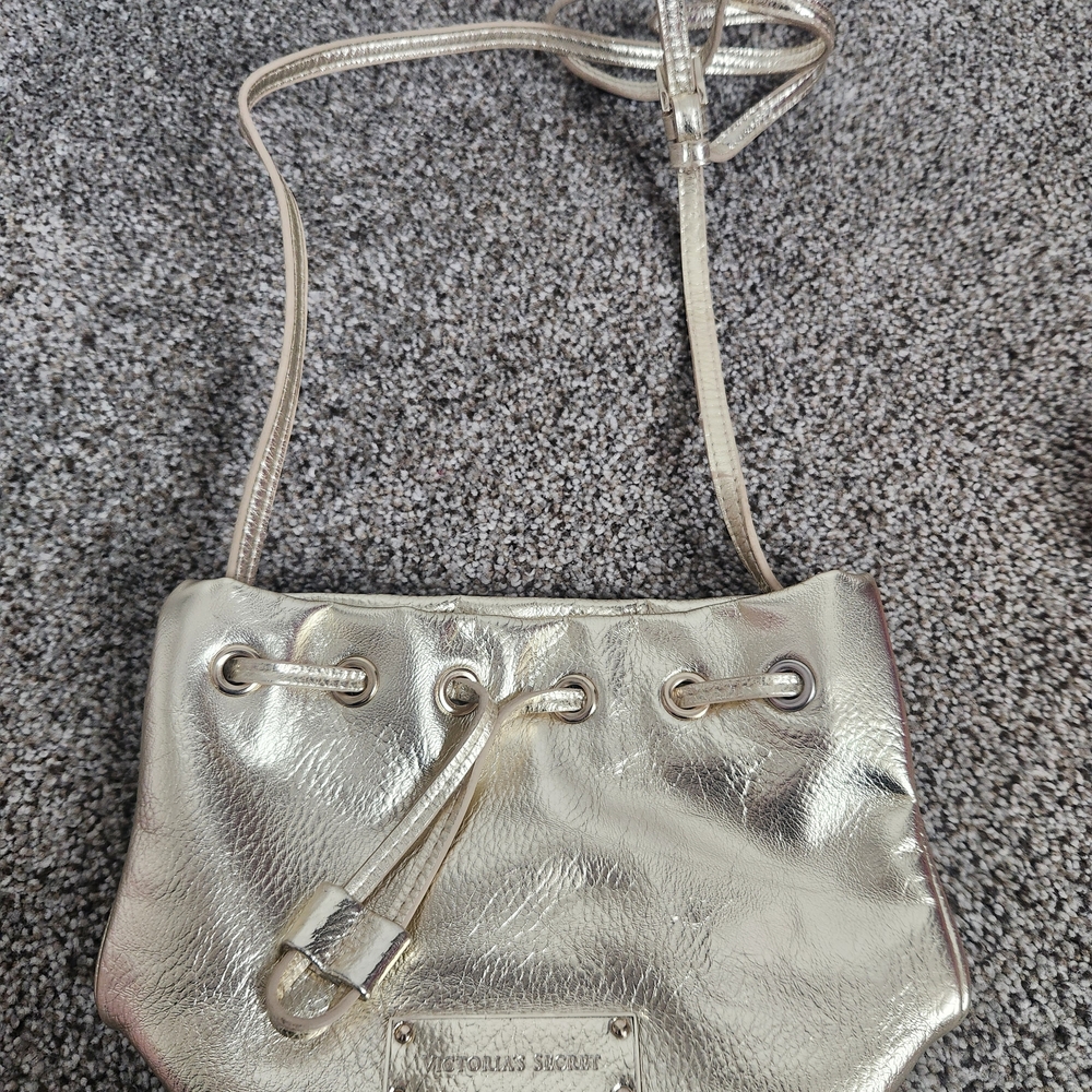 Victoria's Secret Gold Crossbody Bag